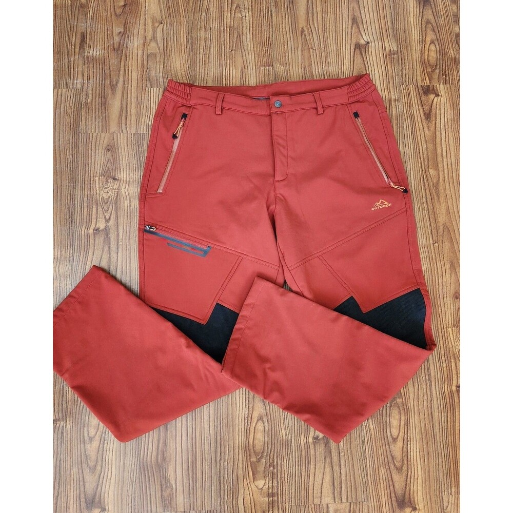 Womens Outdoor Snow Ski Pants Waterproof Hiking Insulated Softshell Pants Size38
